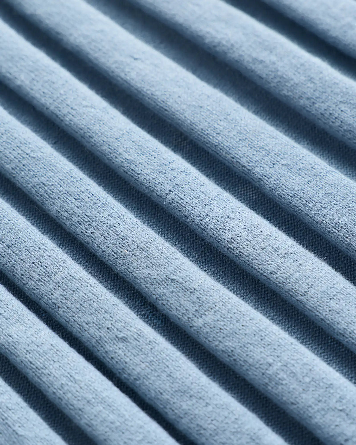 Cotton Cashmere Ribbed Long Sleeve Crew Midi Dress