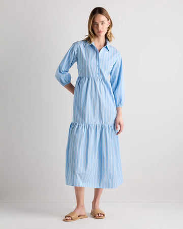 100% Organic Cotton Poplin Midi Tunic Dress