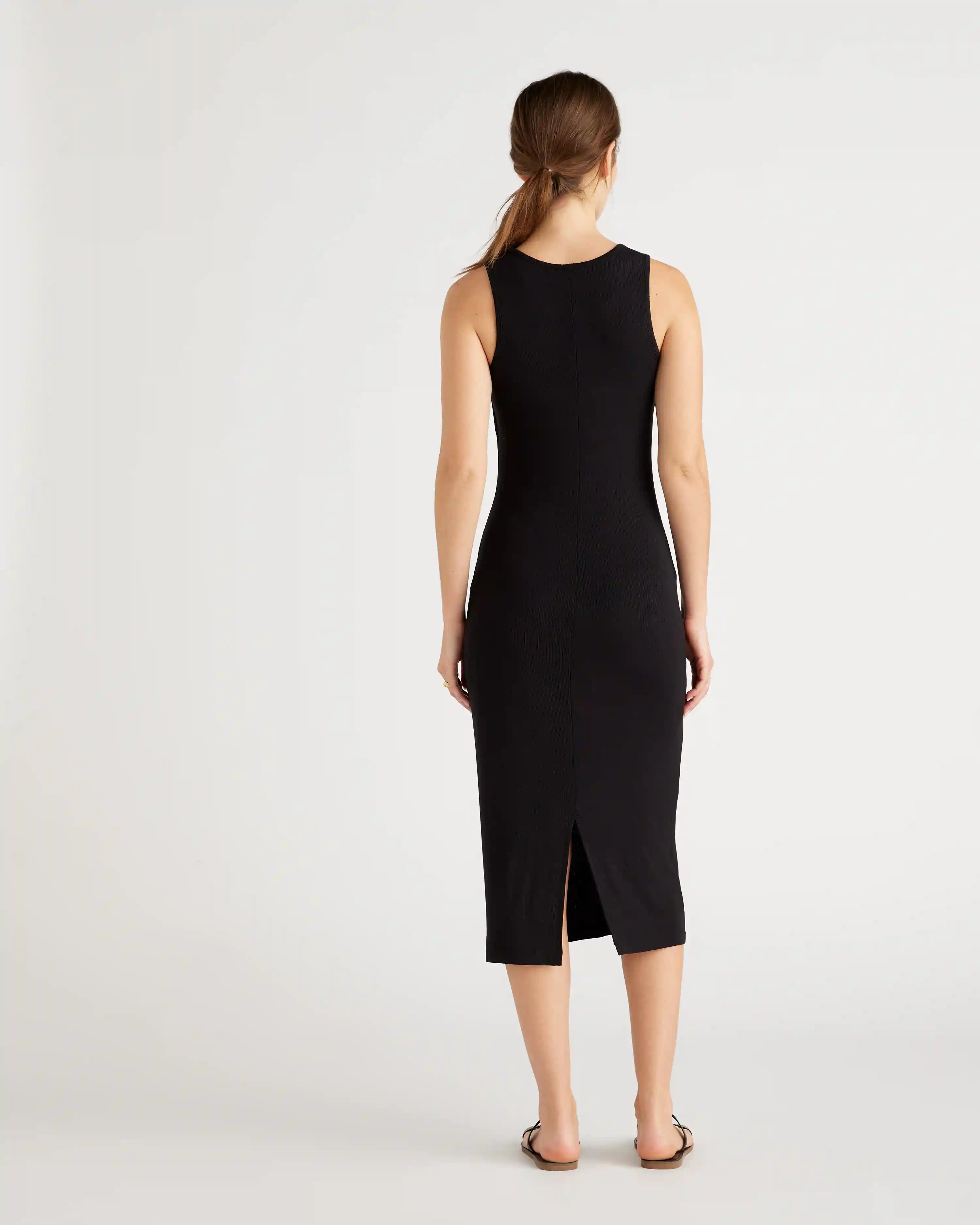 Tencel Rib Knit Sleeveless Dress