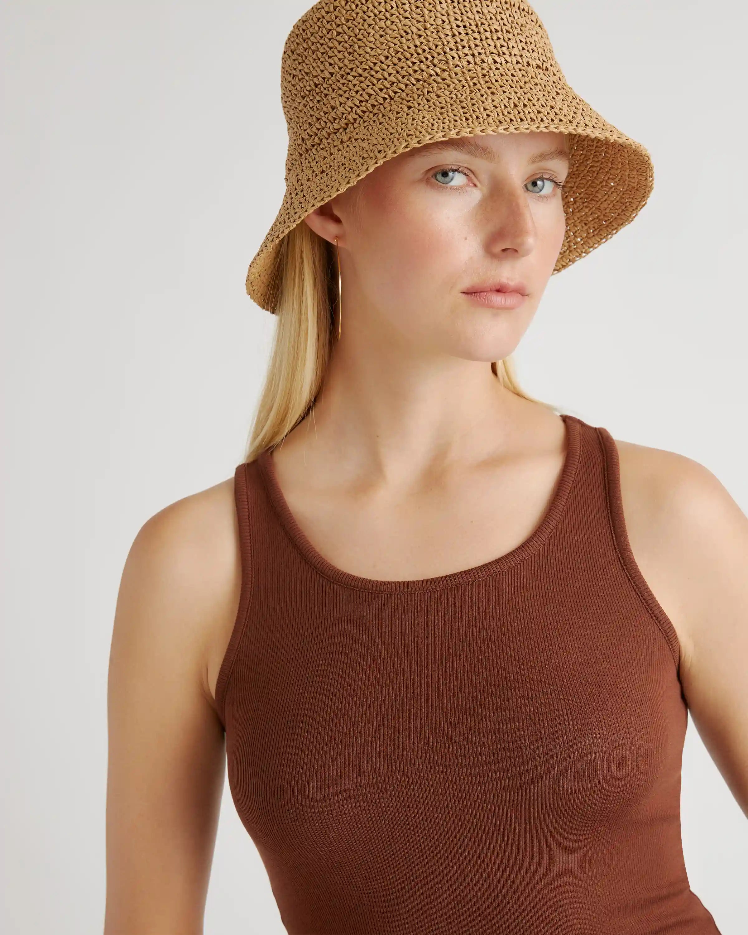 Tencel Rib Knit Sleeveless Dress