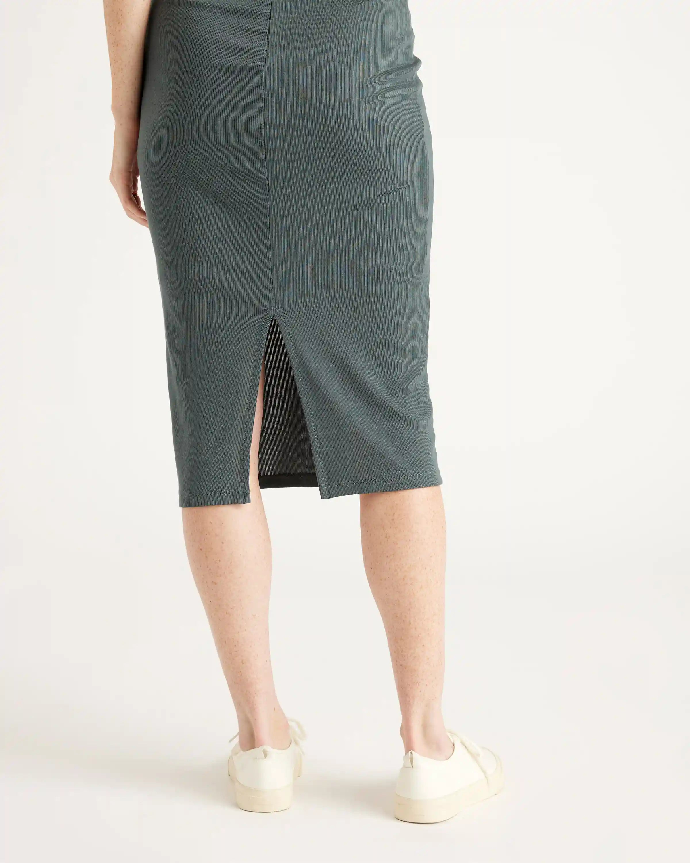 Tencel Rib Knit Sleeveless Dress