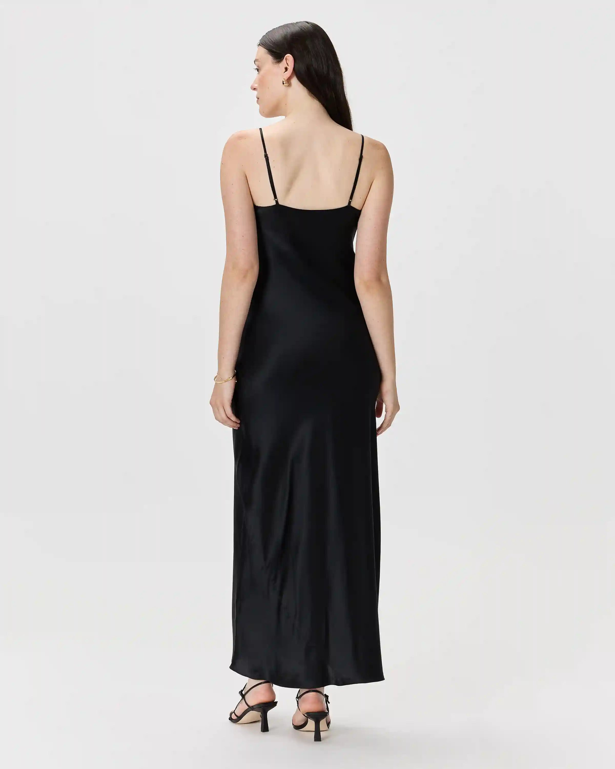 100% Washable Silk Maxi Slip Dress