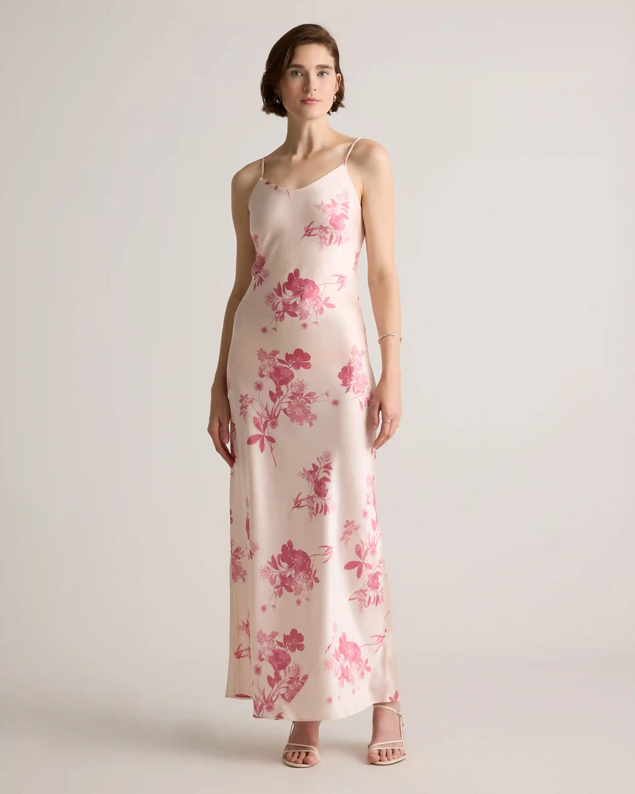 100% Washable Silk Maxi Slip Dress