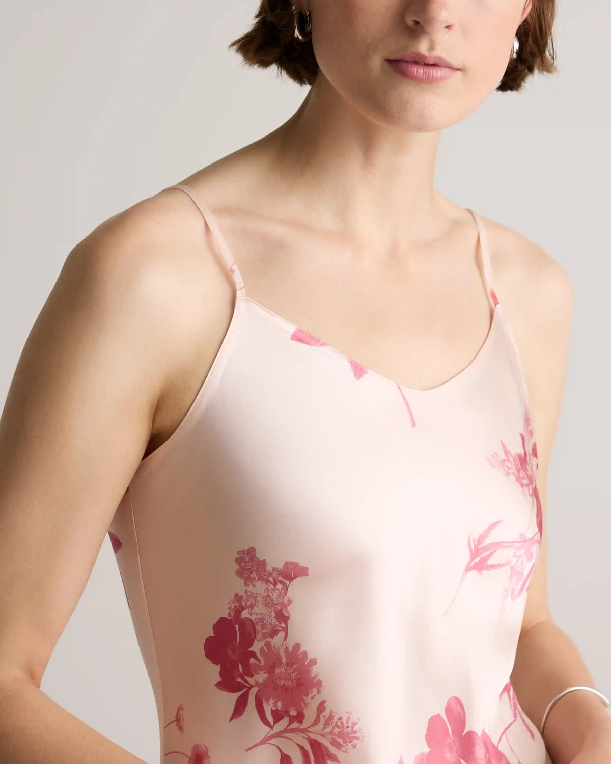 100% Washable Silk Maxi Slip Dress