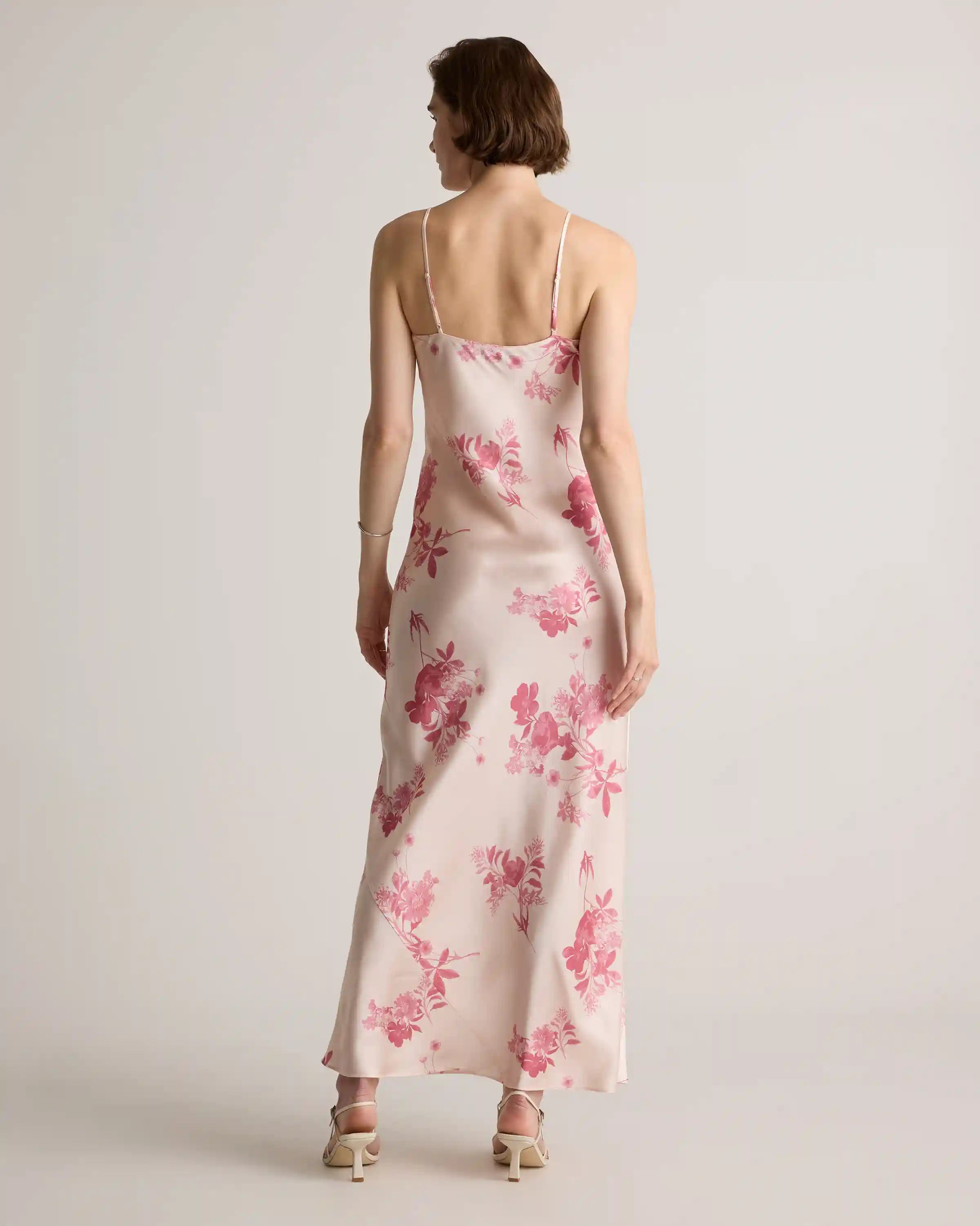 100% Washable Silk Maxi Slip Dress