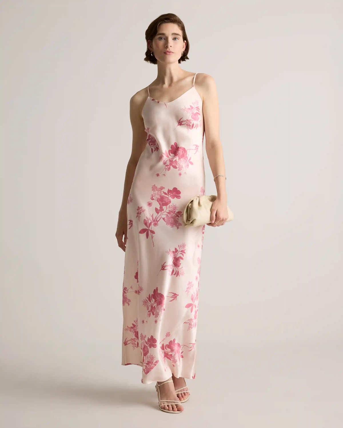 100% Washable Silk Maxi Slip Dress