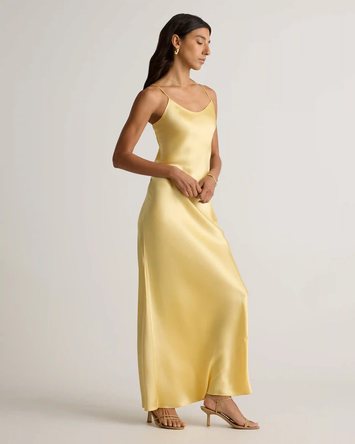 100% Washable Silk Maxi Slip Dress