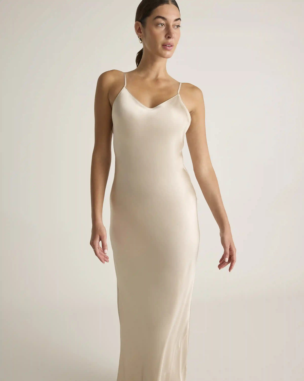 100% Washable Silk Maxi Slip Dress