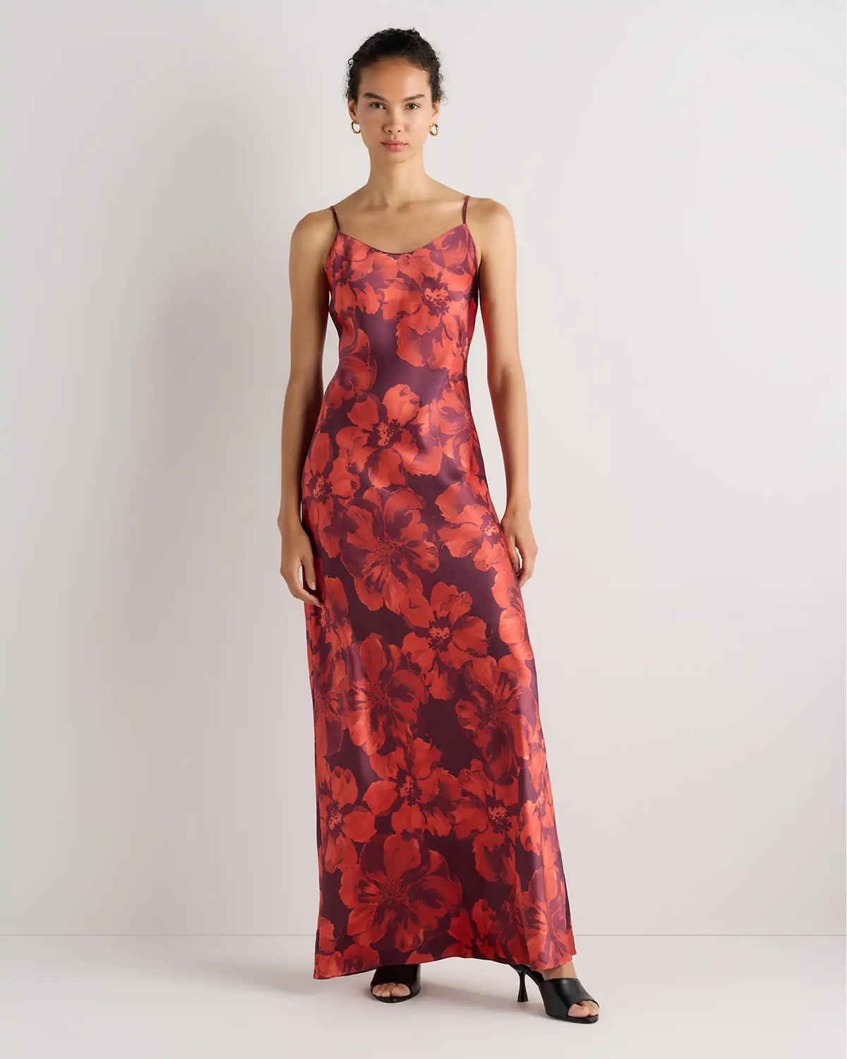 100% Washable Silk Maxi Slip Dress