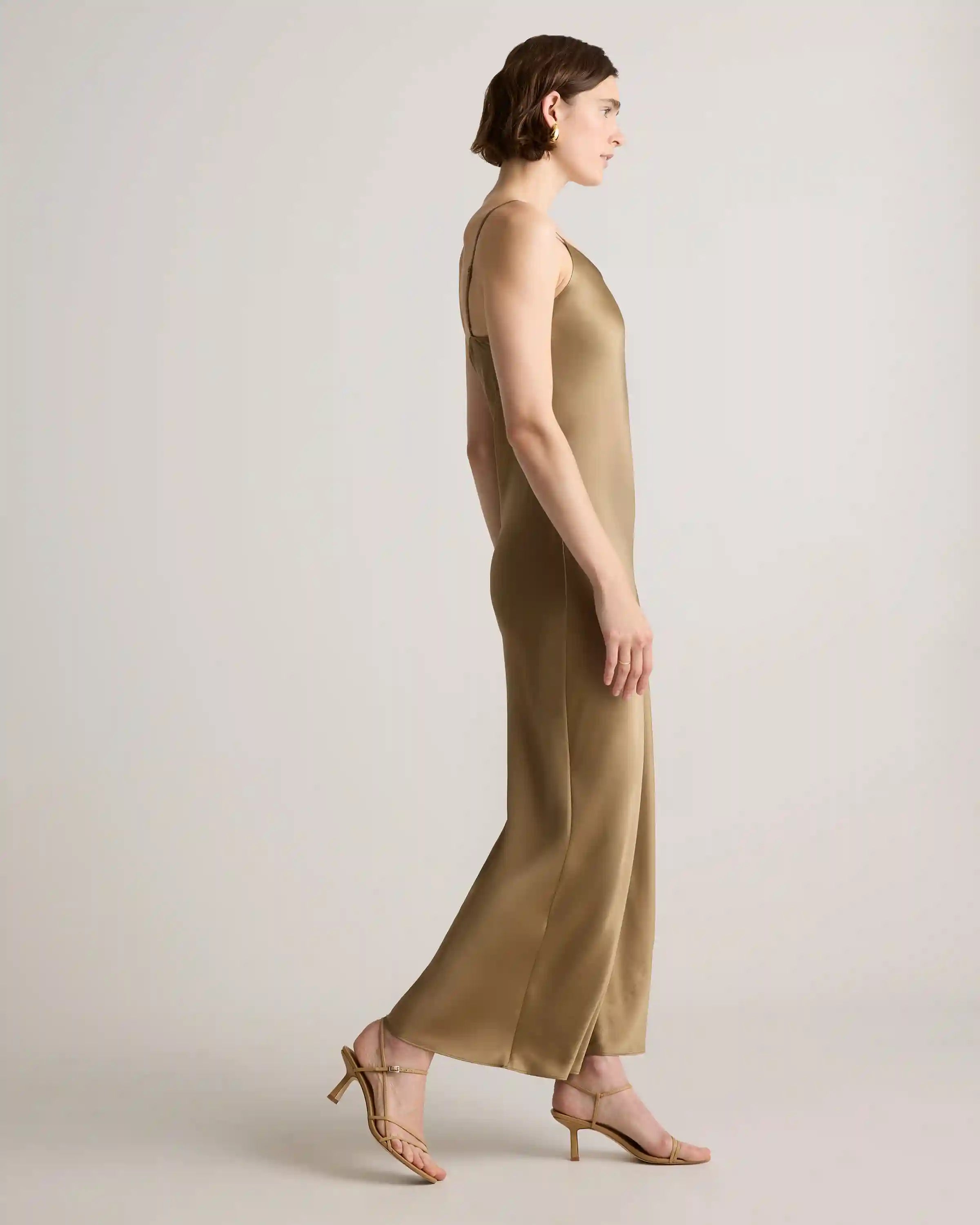 100% Washable Silk Maxi Slip Dress