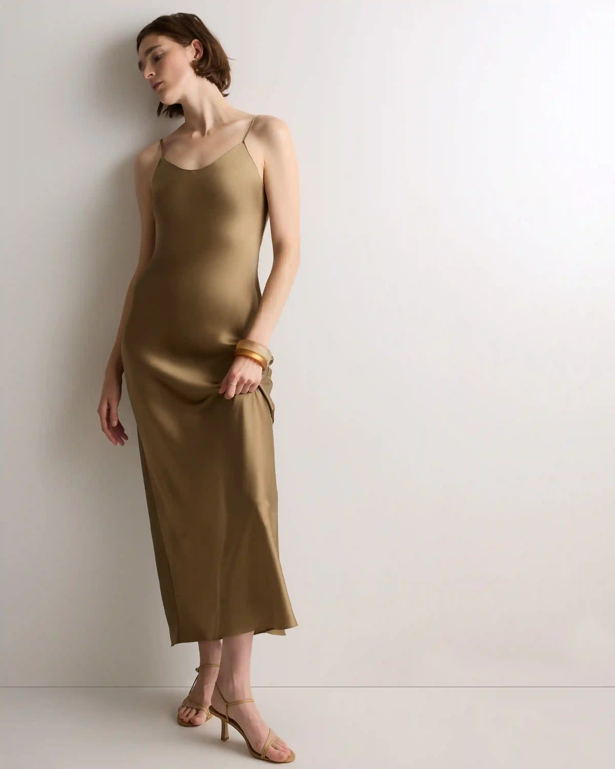 100% Washable Silk Maxi Slip Dress