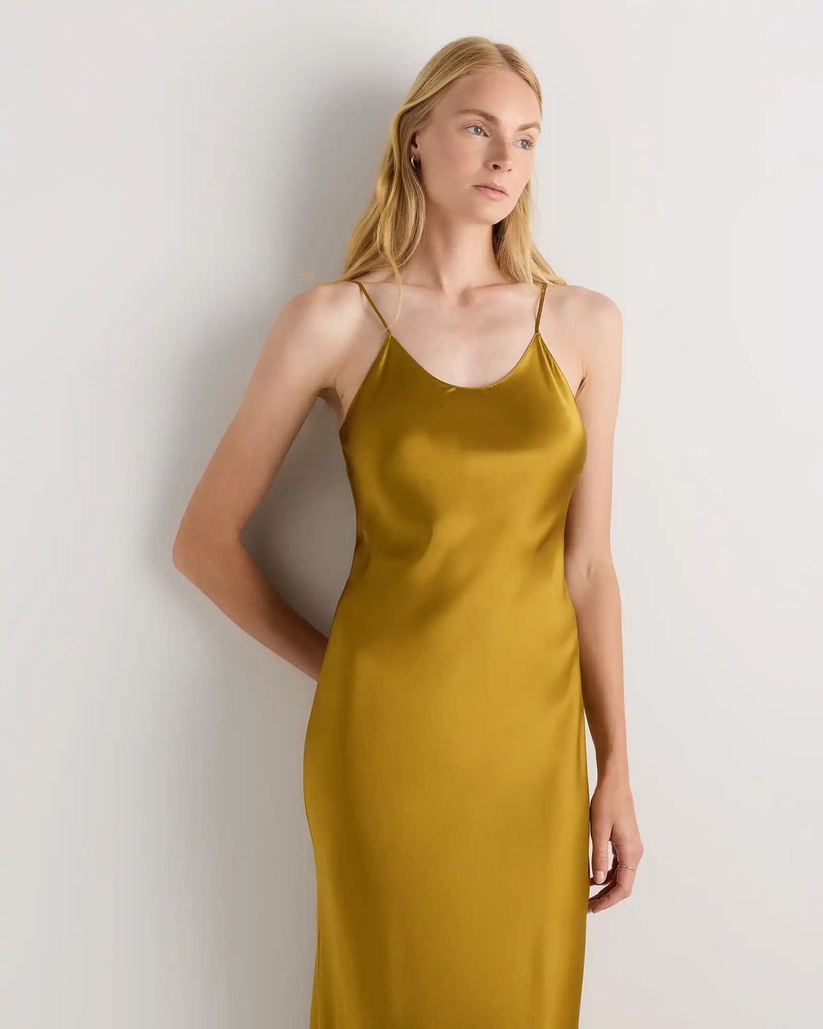 100% Washable Silk Maxi Slip Dress