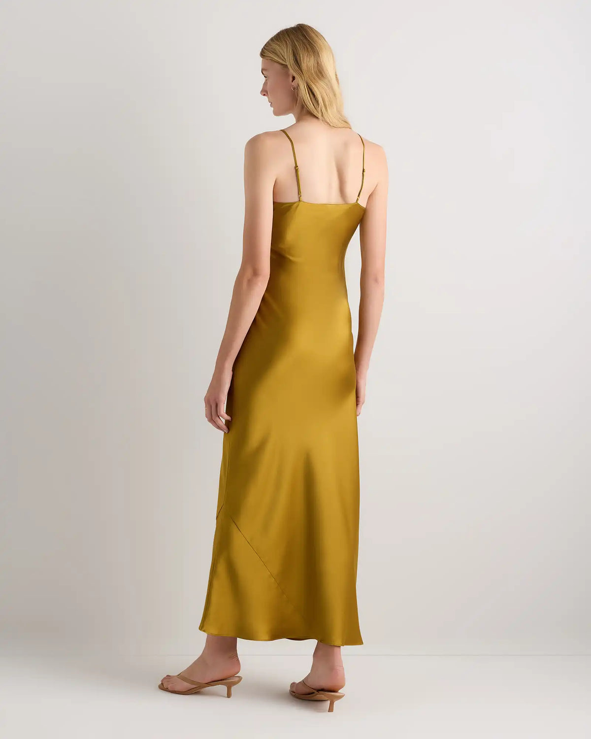100% Washable Silk Maxi Slip Dress