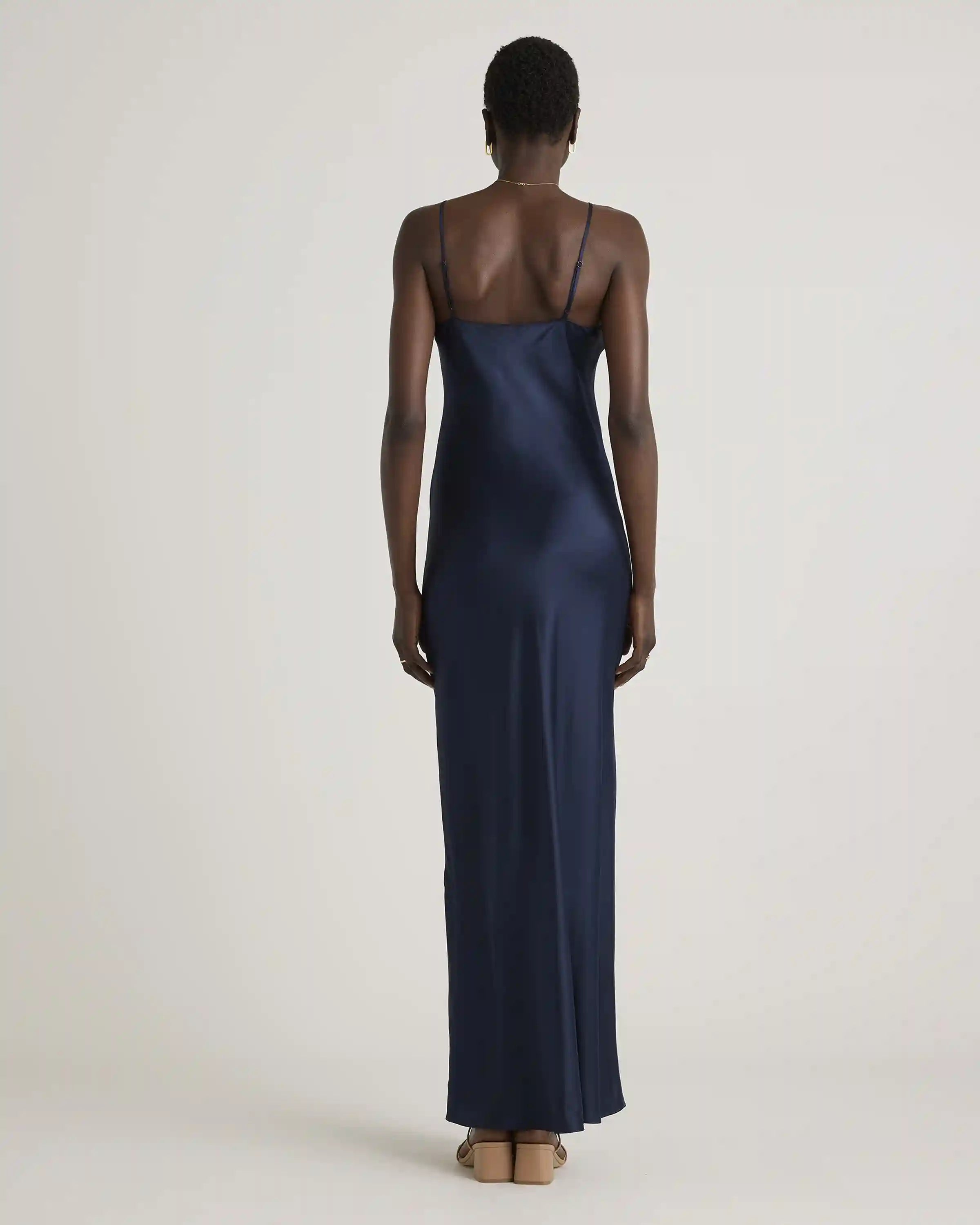 100% Washable Silk Maxi Slip Dress