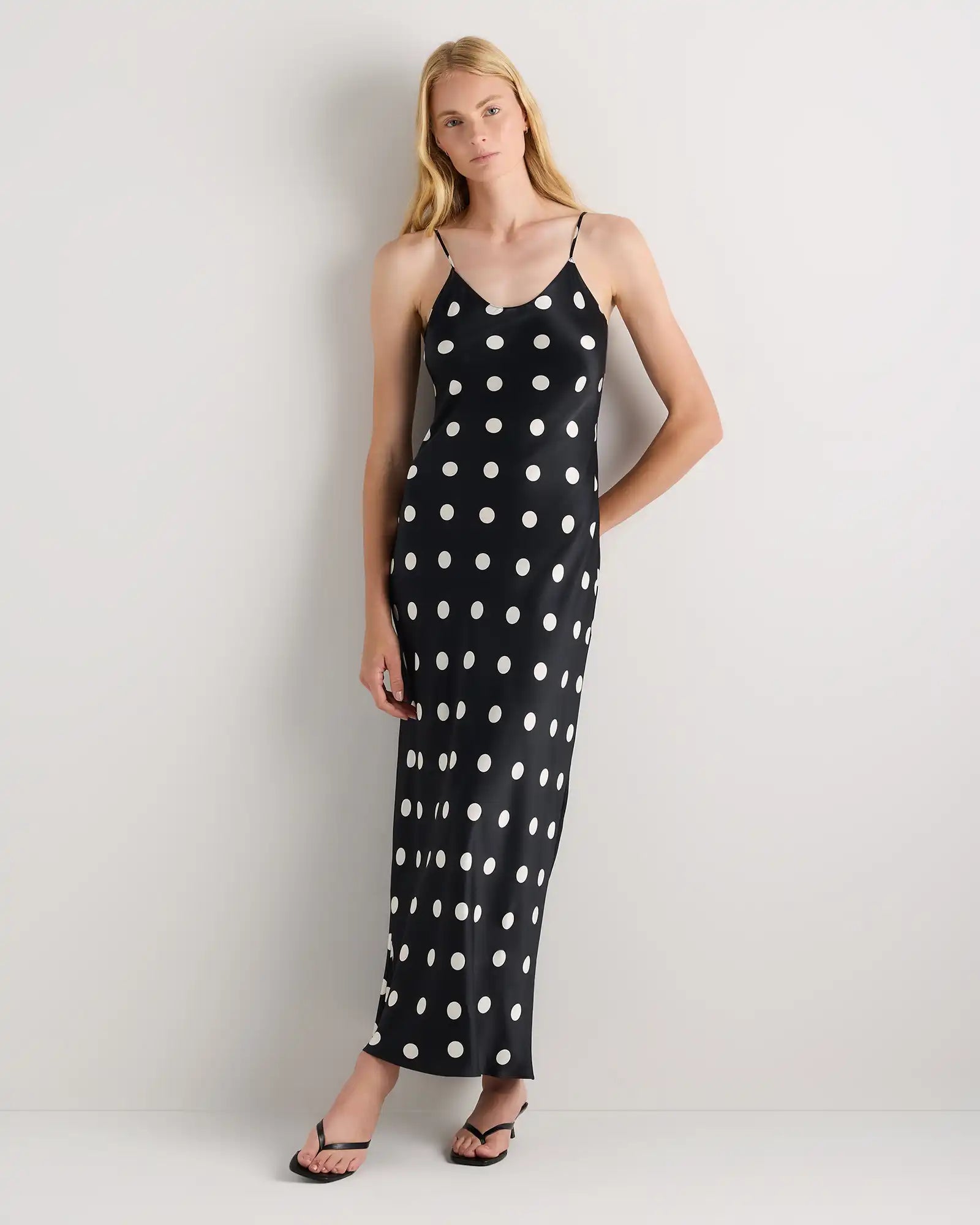 100% Washable Silk Maxi Slip Dress