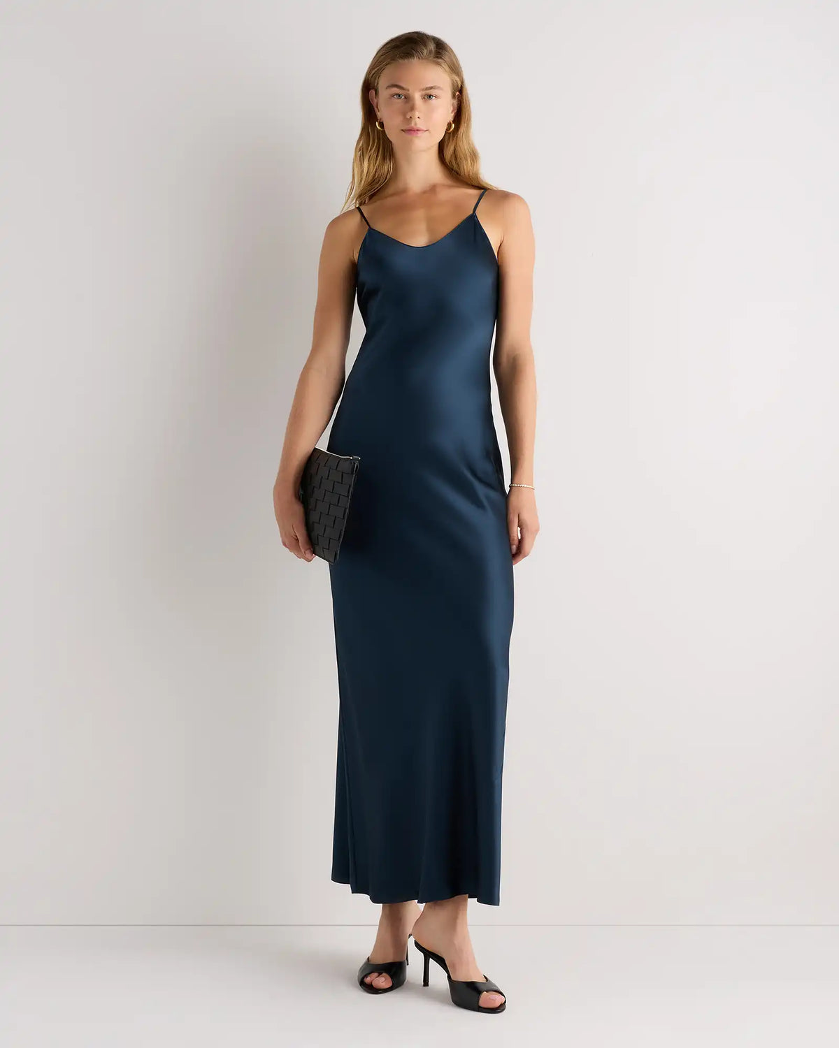 100% Washable Silk Maxi Slip Dress