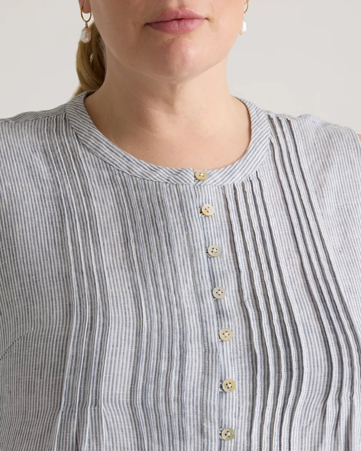 100% European Linen Sleeveless Swing Dress