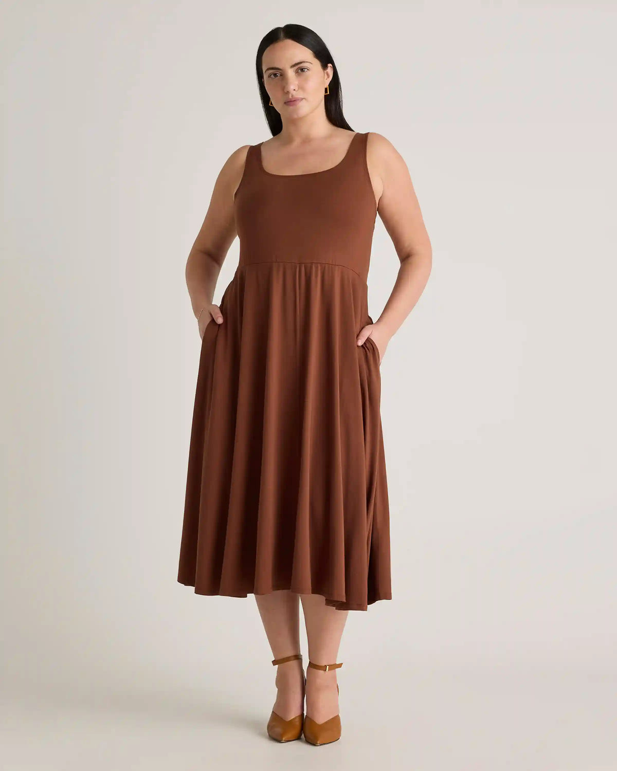 Tencel Jersey Fit & Flare Dress