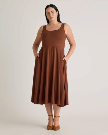 Tencel Jersey Fit & Flare Dress