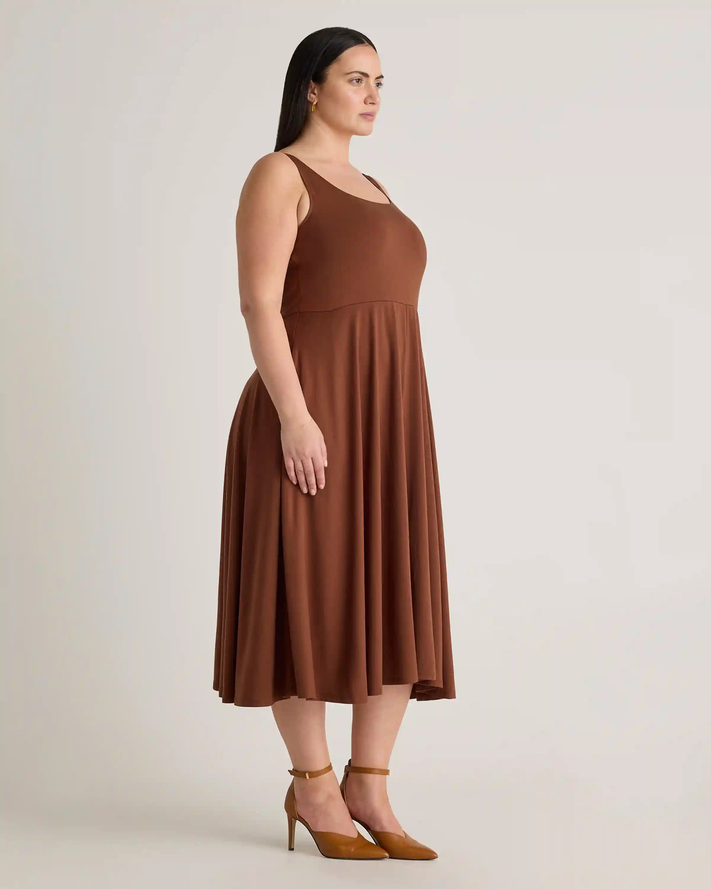 Tencel Jersey Fit & Flare Dress