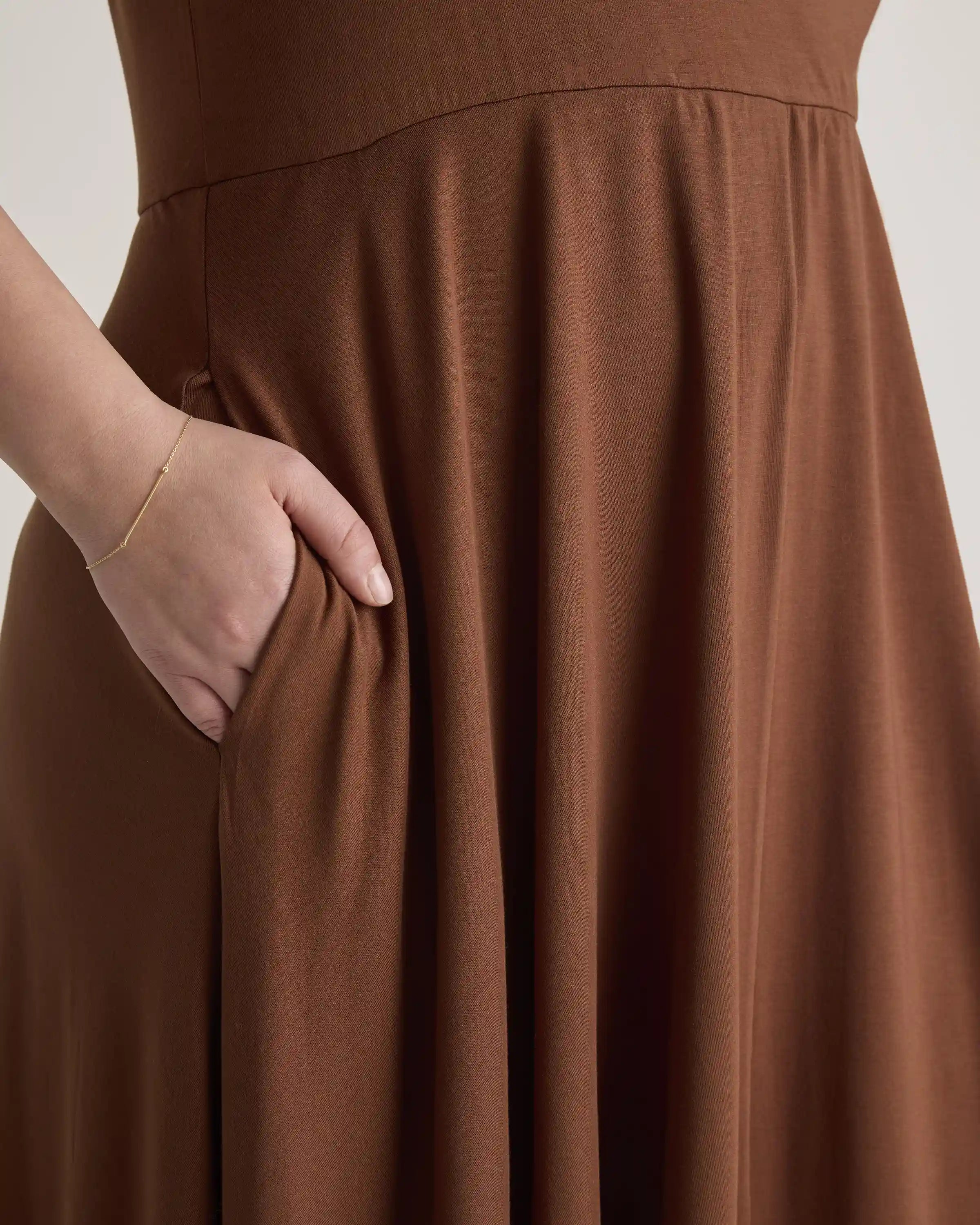 Tencel Jersey Fit & Flare Dress