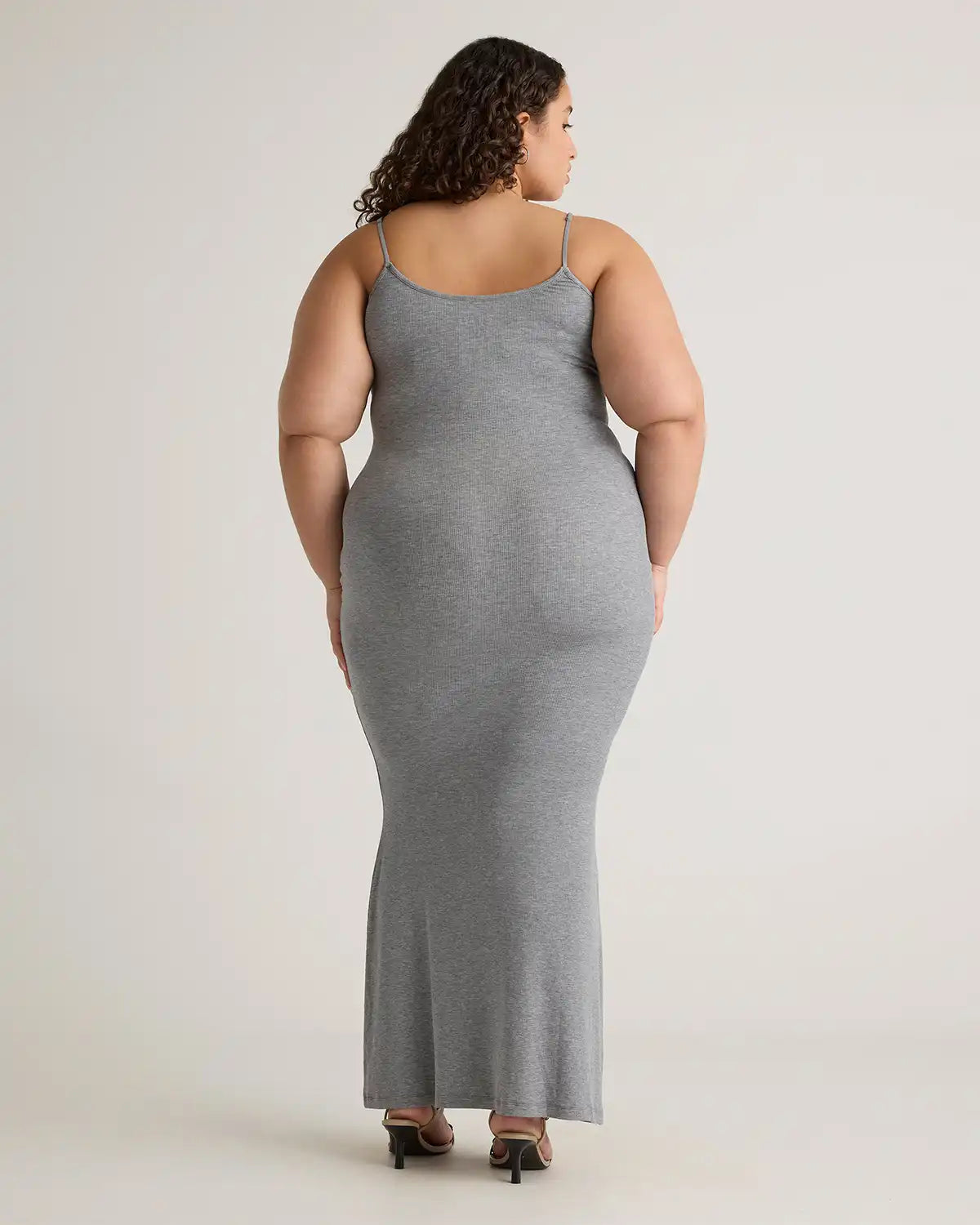Tencel Rib Knit Maxi Slip Dress