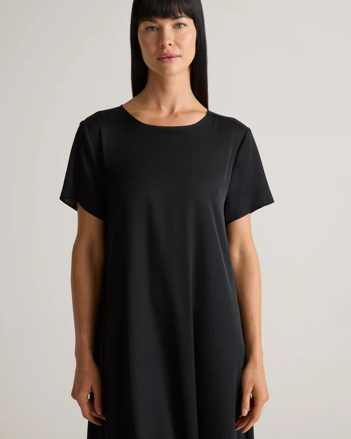 Washable Stretch Silk Voluminous Maxi Dress