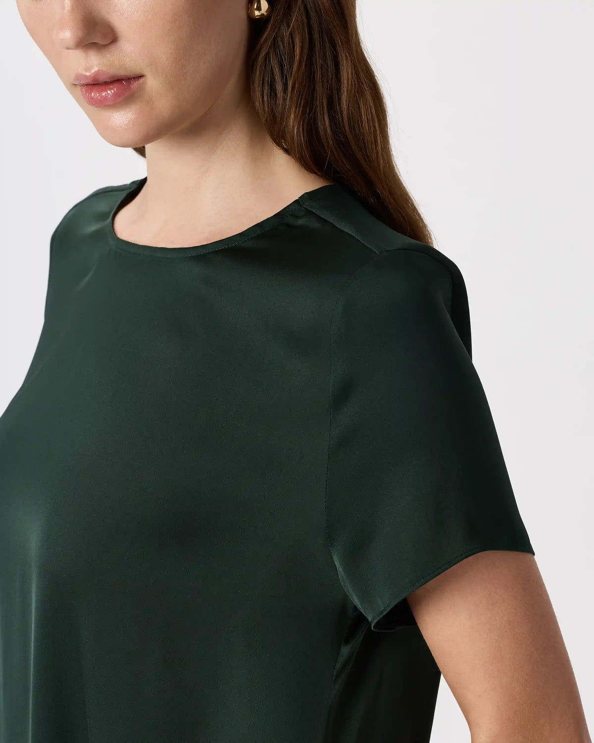Washable Stretch Silk Voluminous Maxi Dress