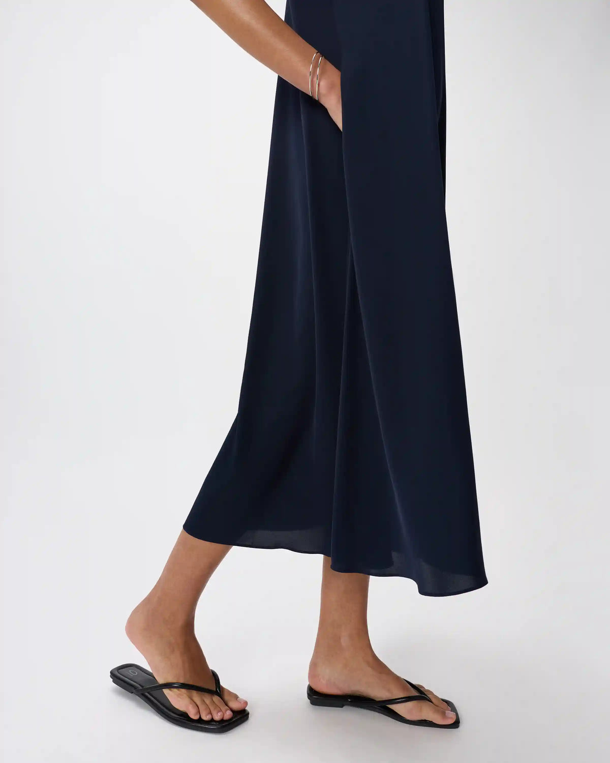 Washable Stretch Silk Voluminous Maxi Dress