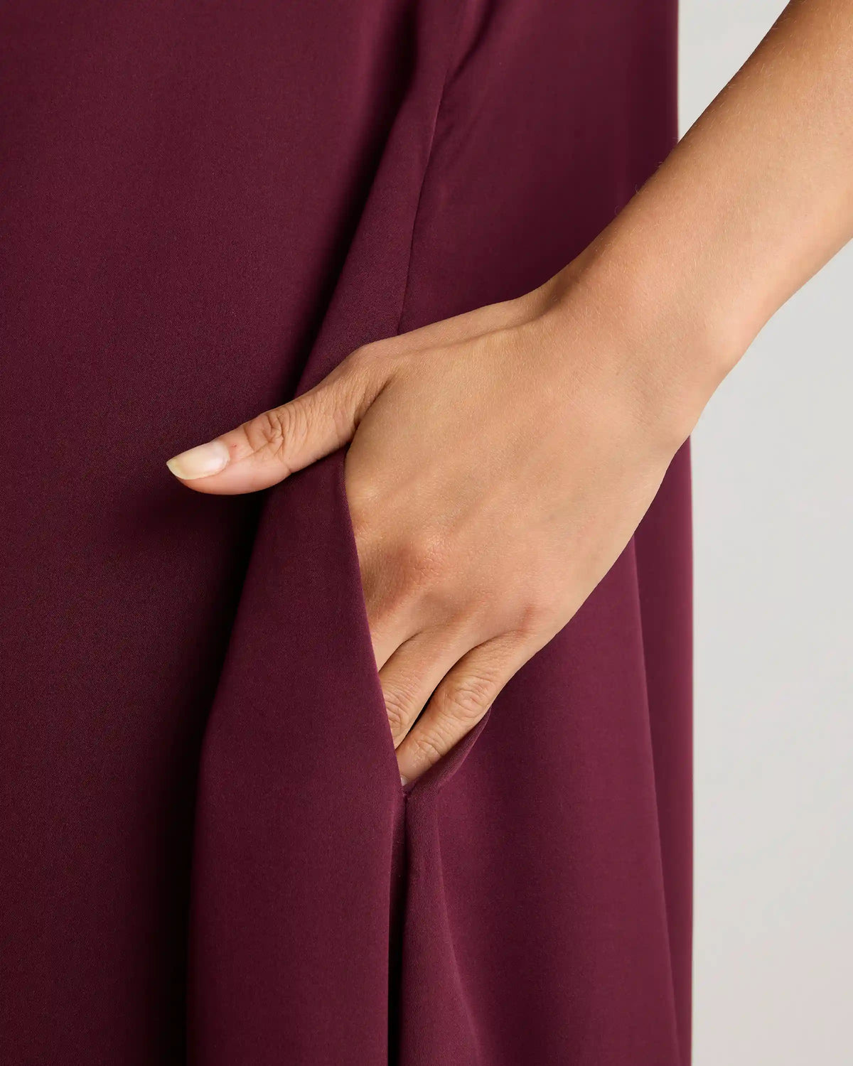 Washable Stretch Silk Voluminous Maxi Dress