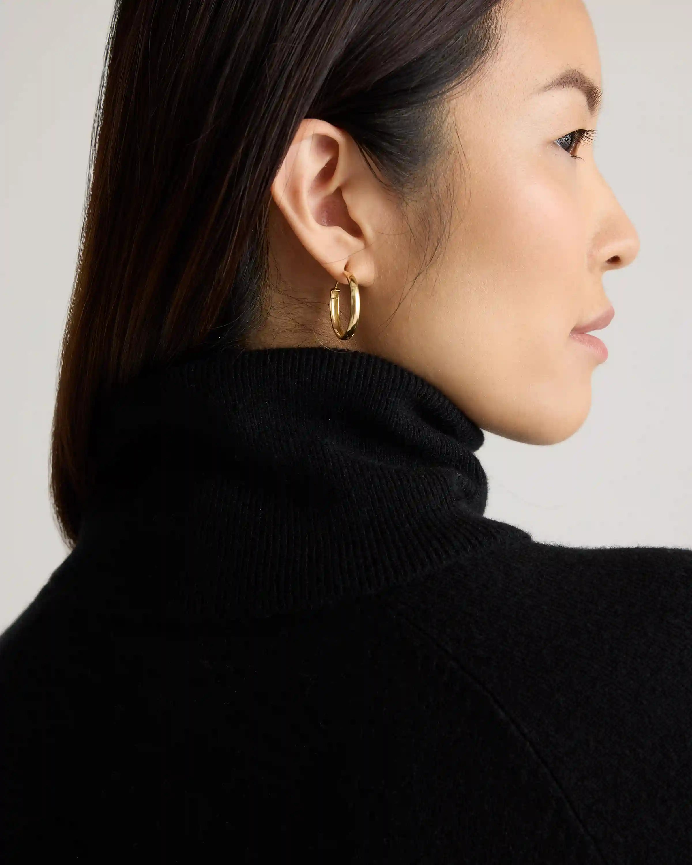 Mongolian Cashmere Turtleneck Sweater Dress