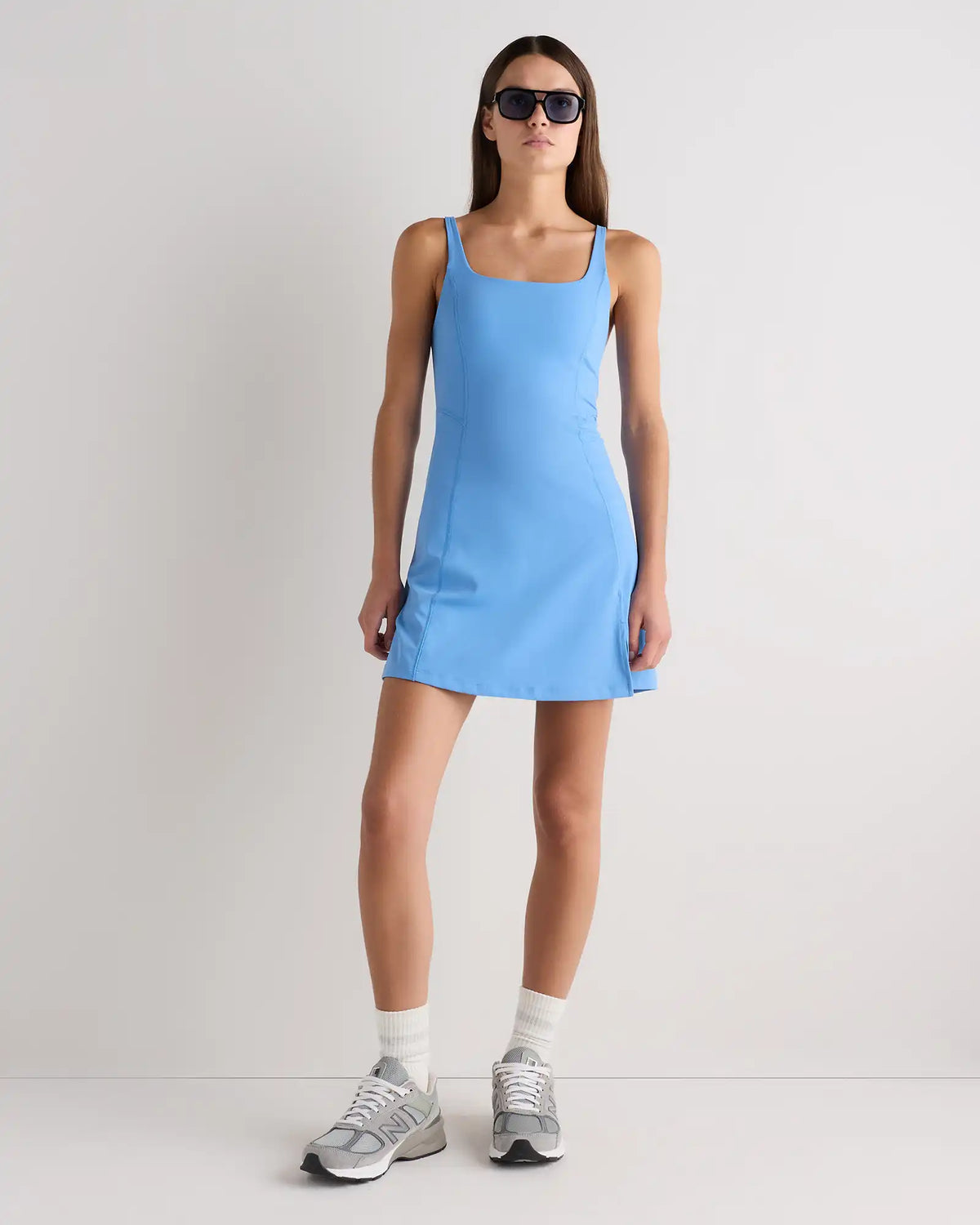 Power-Up Square Neck Dress