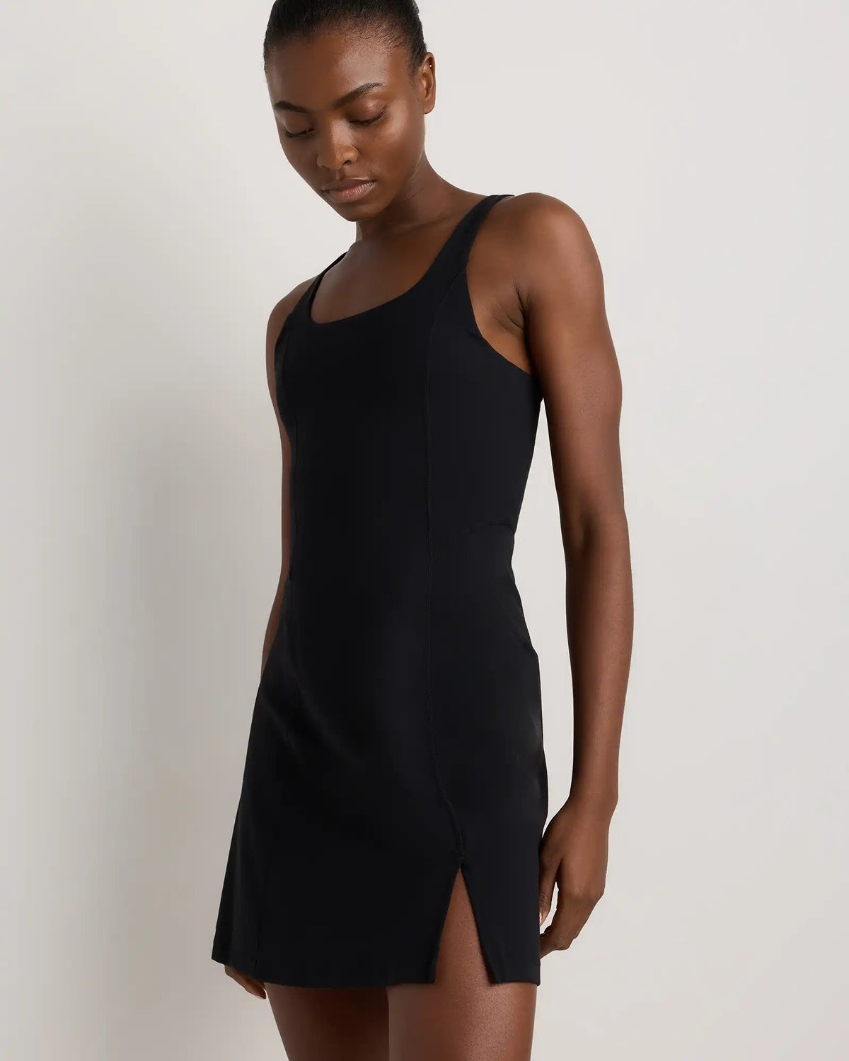Power-Up Square Neck Dress