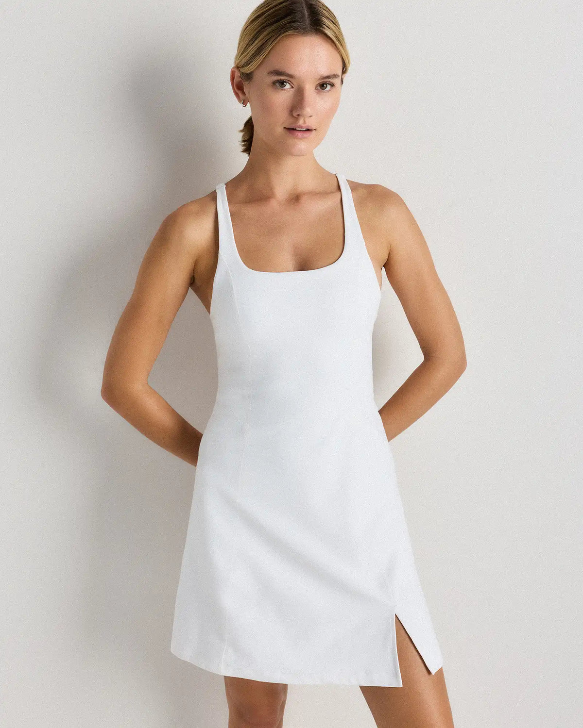Power-Up Square Neck Dress