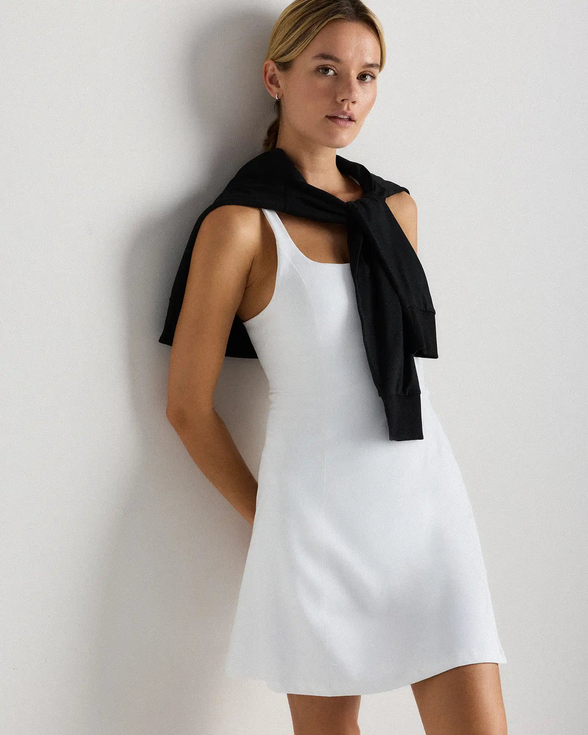 Power-Up Square Neck Dress