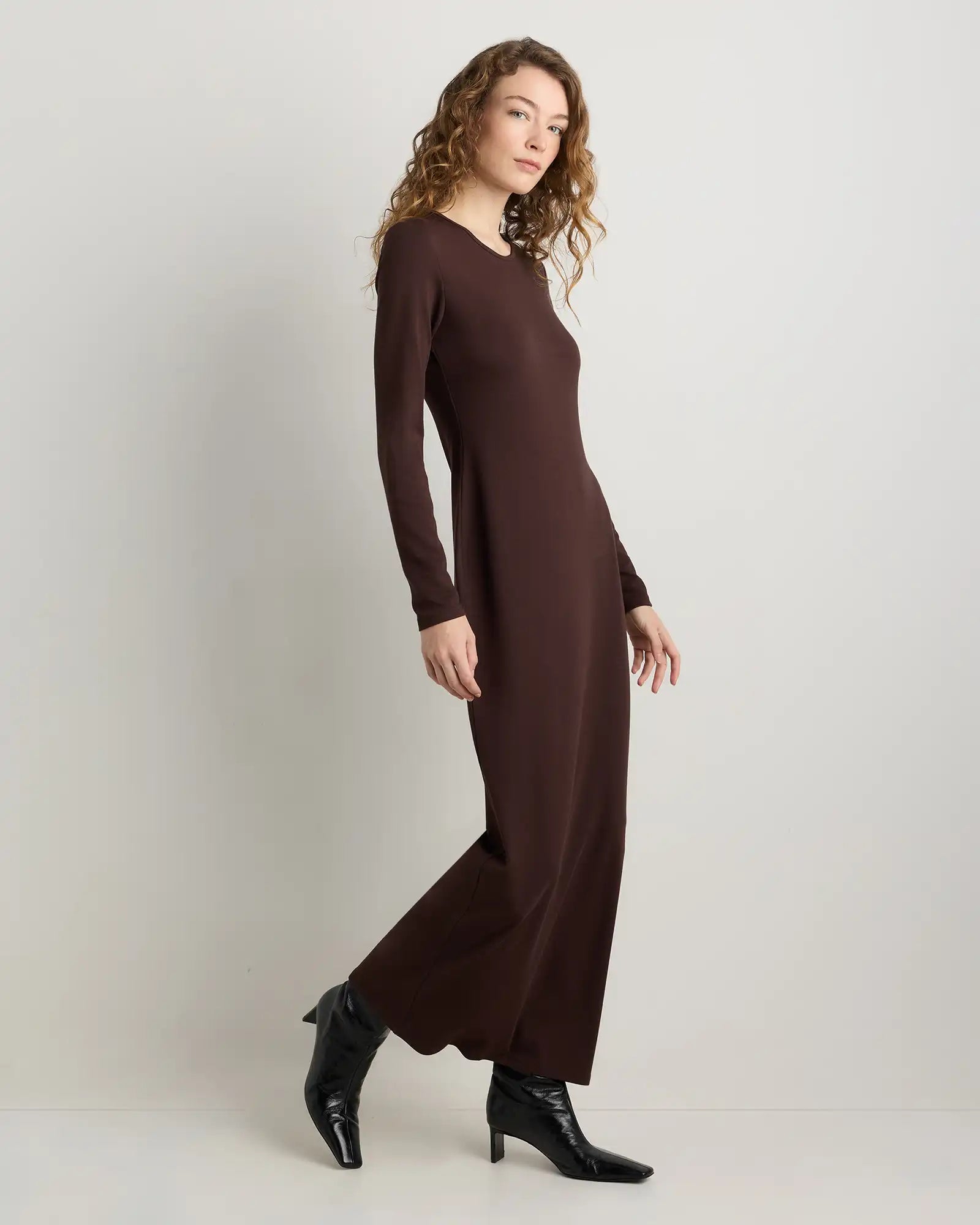 Long Sleeve Knit Maxi Dress