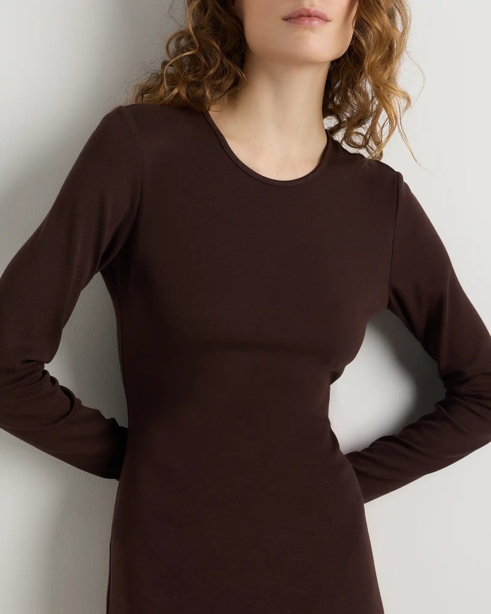 Long Sleeve Knit Maxi Dress