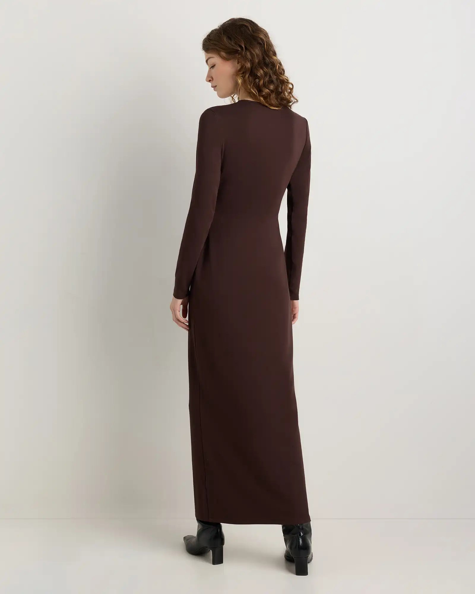 Long Sleeve Knit Maxi Dress