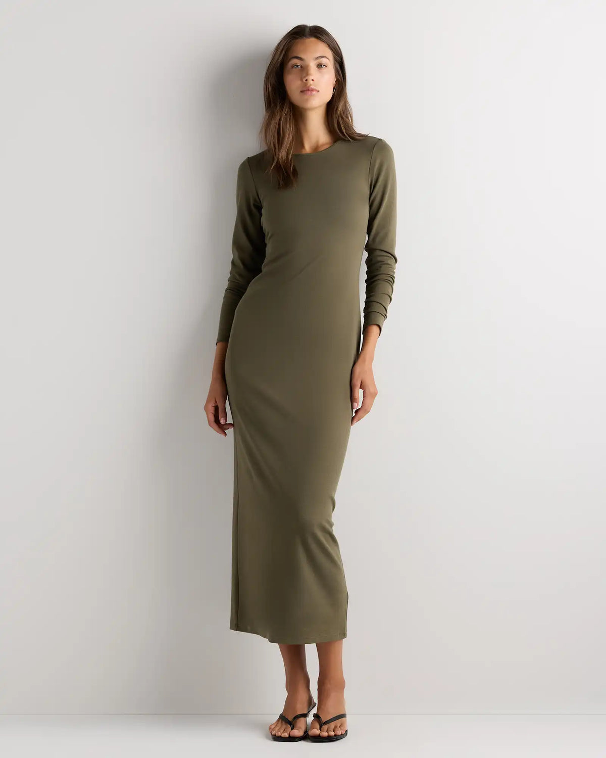Long Sleeve Knit Maxi Dress