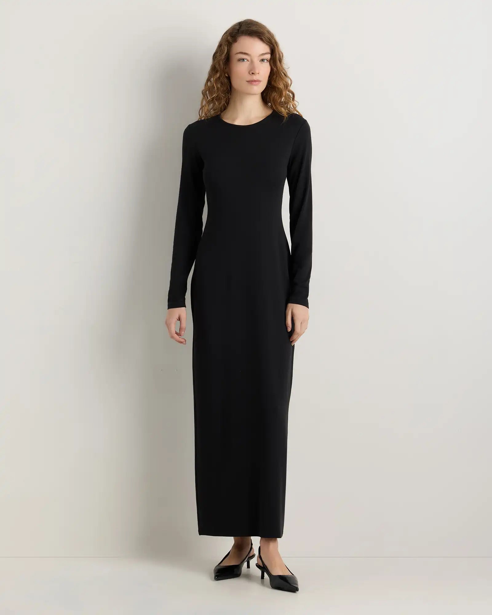 Long Sleeve Knit Maxi Dress