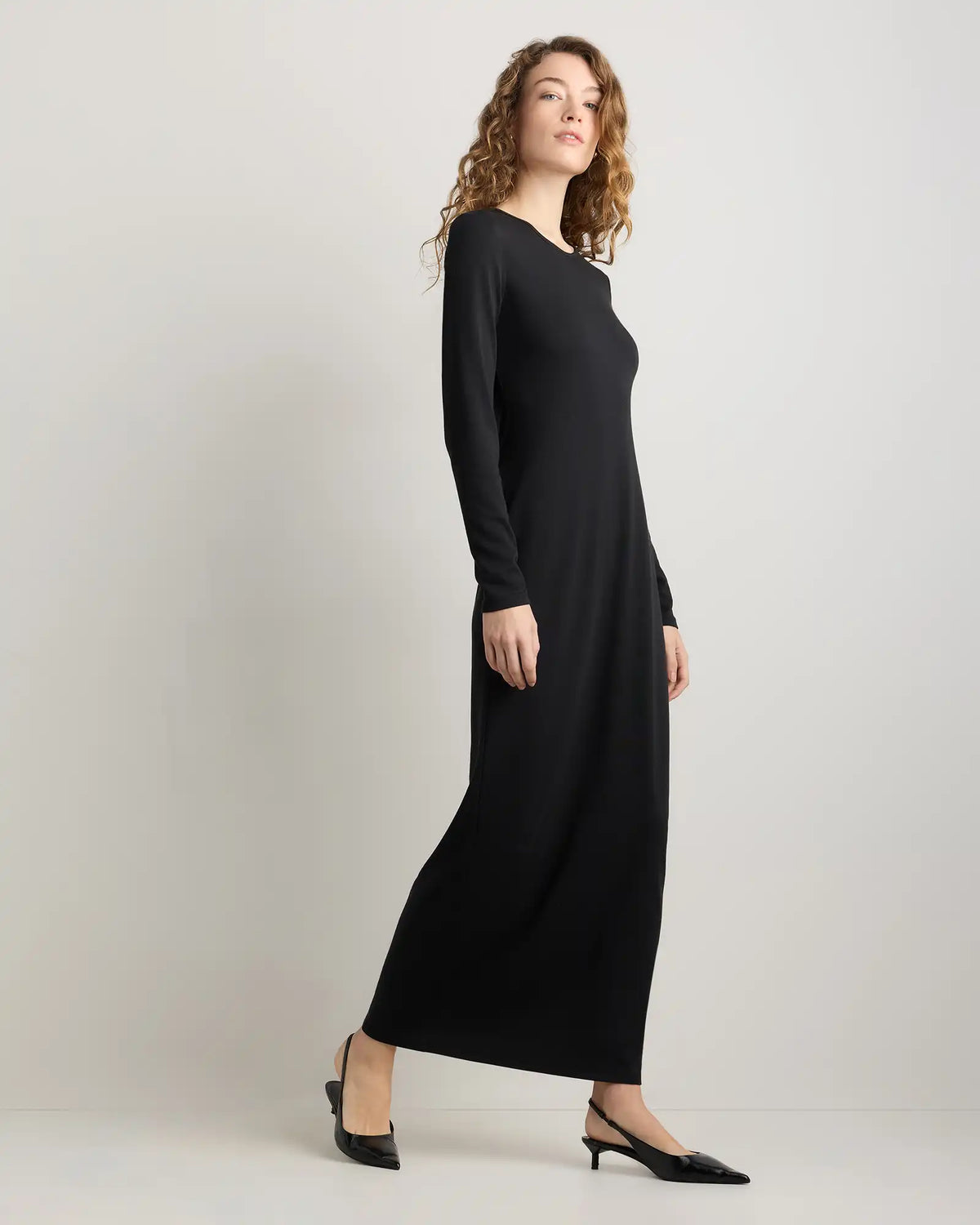 Long Sleeve Knit Maxi Dress