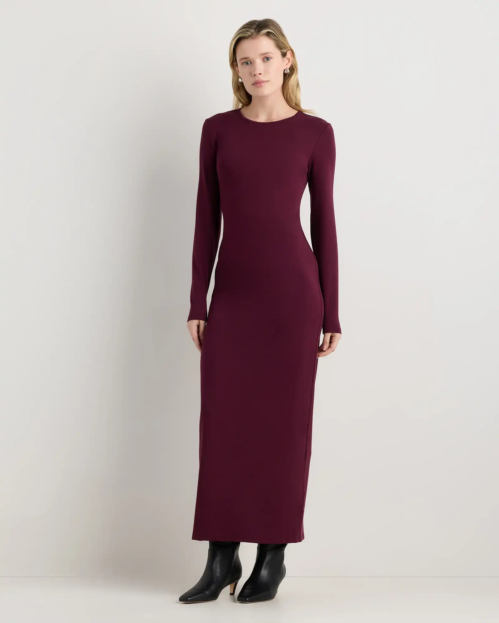 Long Sleeve Knit Maxi Dress