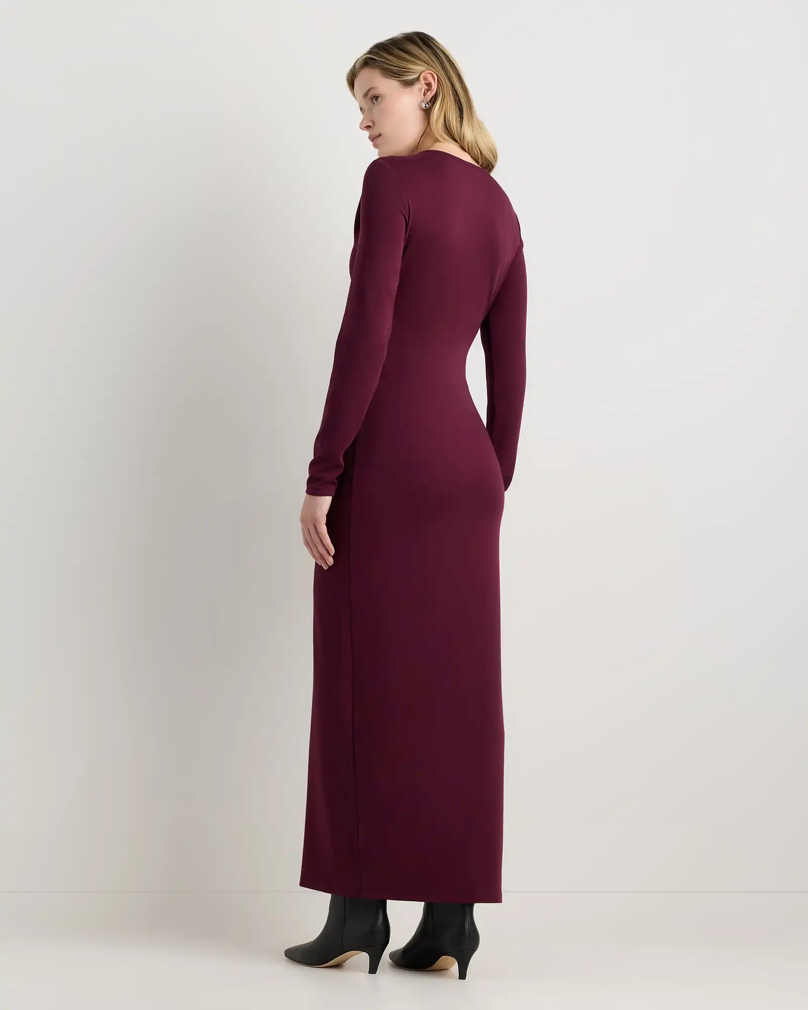 Long Sleeve Knit Maxi Dress