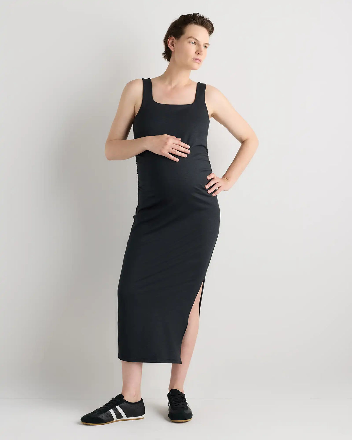 Ultra-Soft Maternity Midi Dress