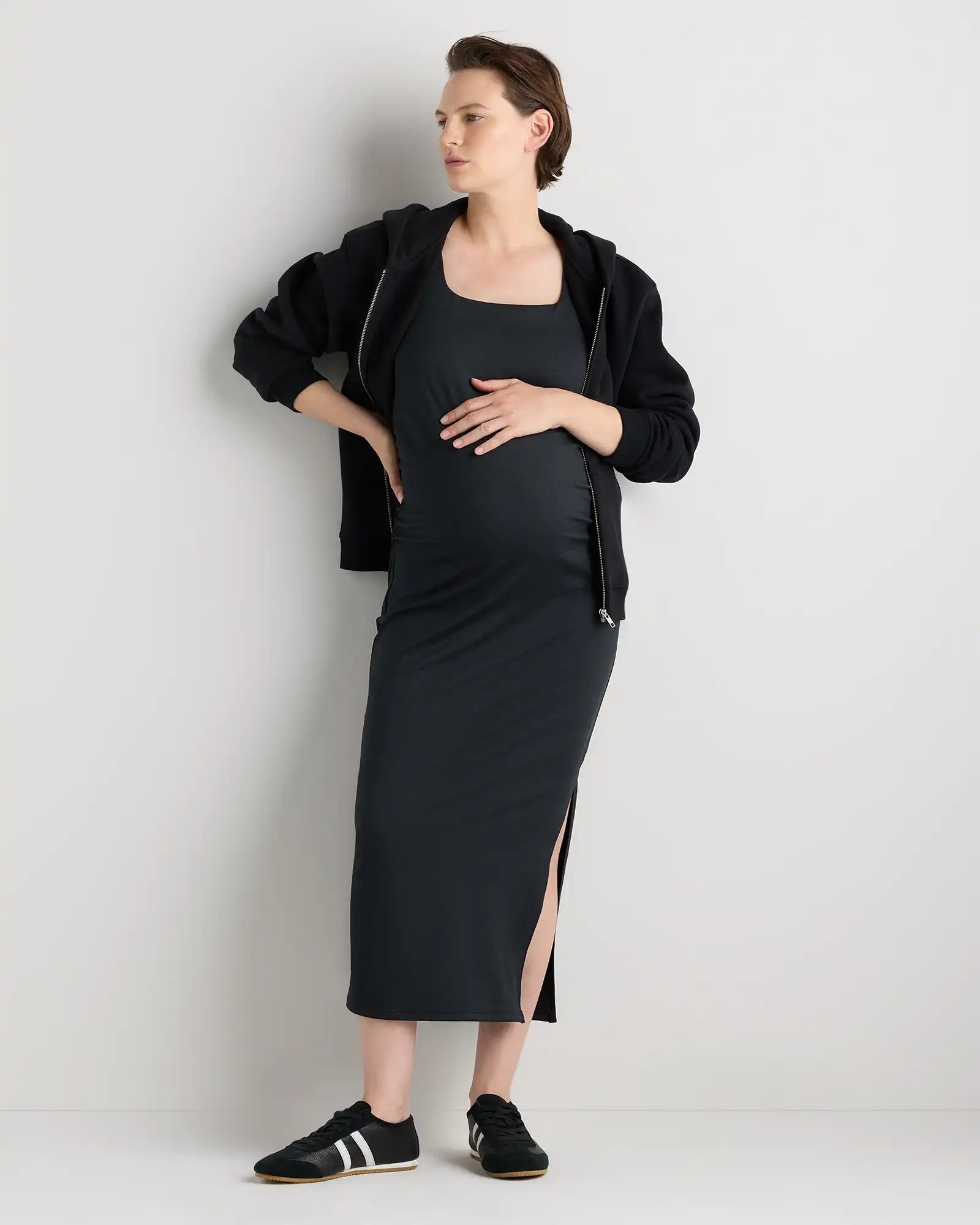 Ultra-Soft Maternity Midi Dress