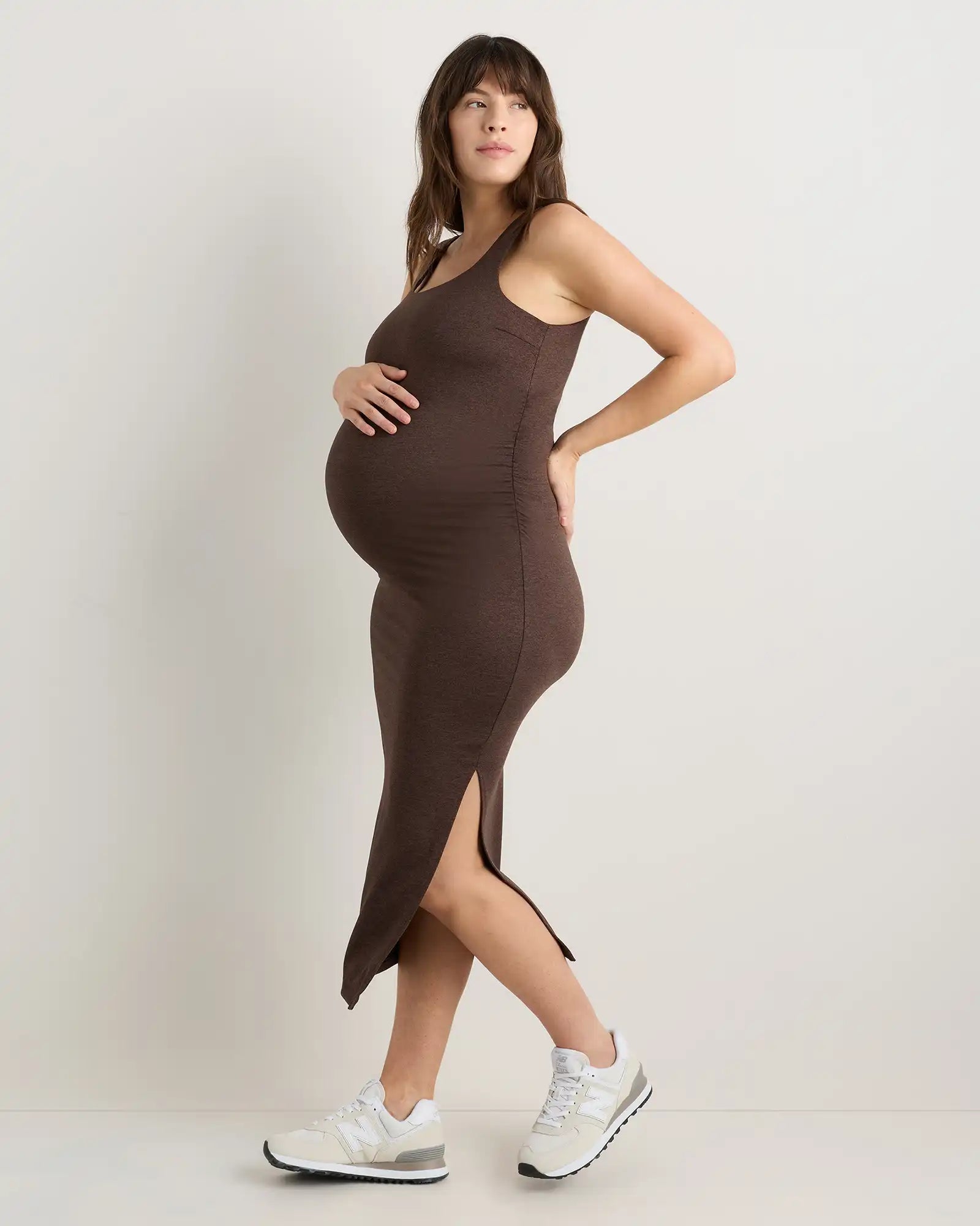 Ultra-Soft Maternity Midi Dress