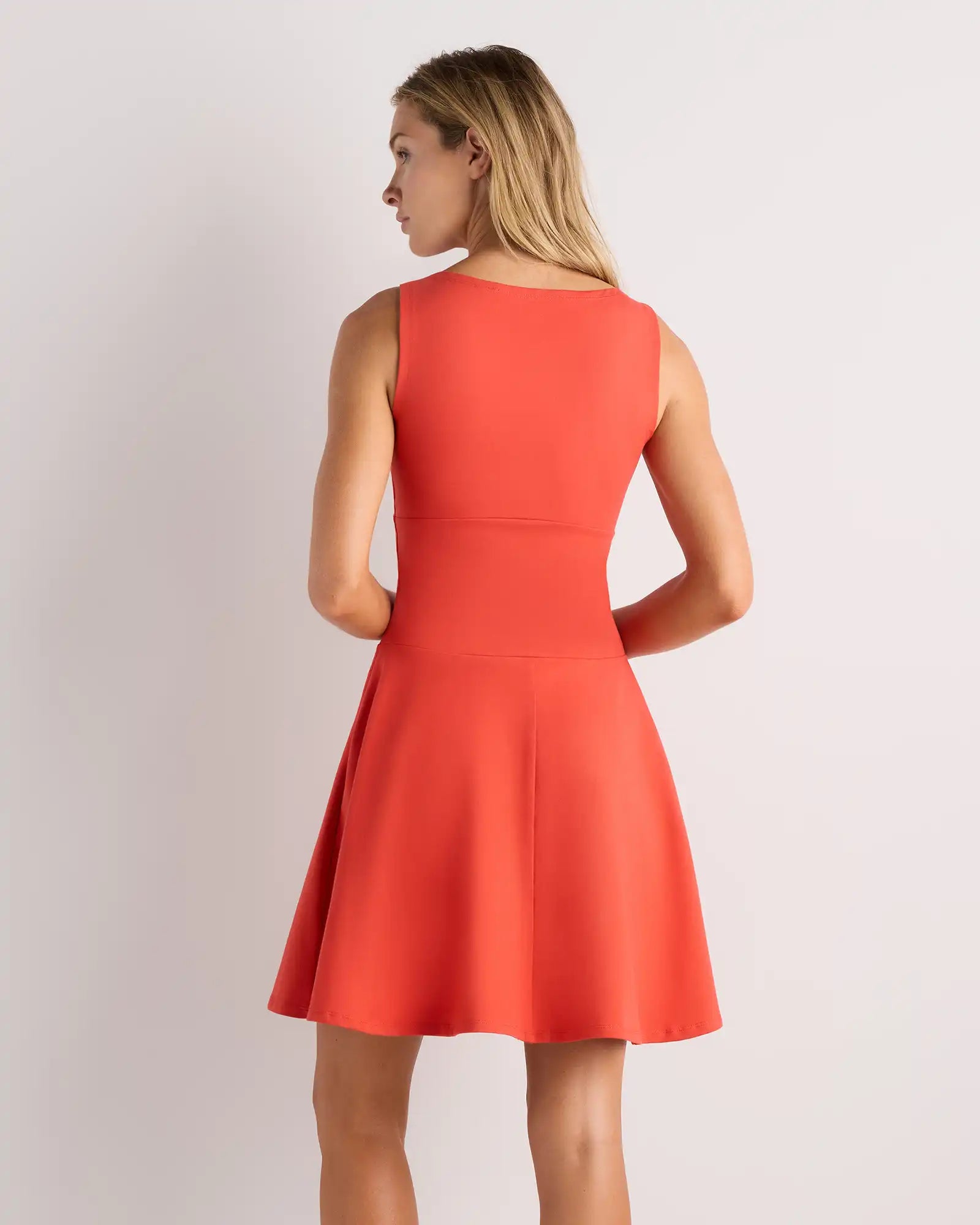 Organic Stretch Jersey Drop Waist Mini Dress