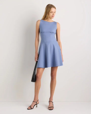 Organic Stretch Jersey Drop Waist Mini Dress
