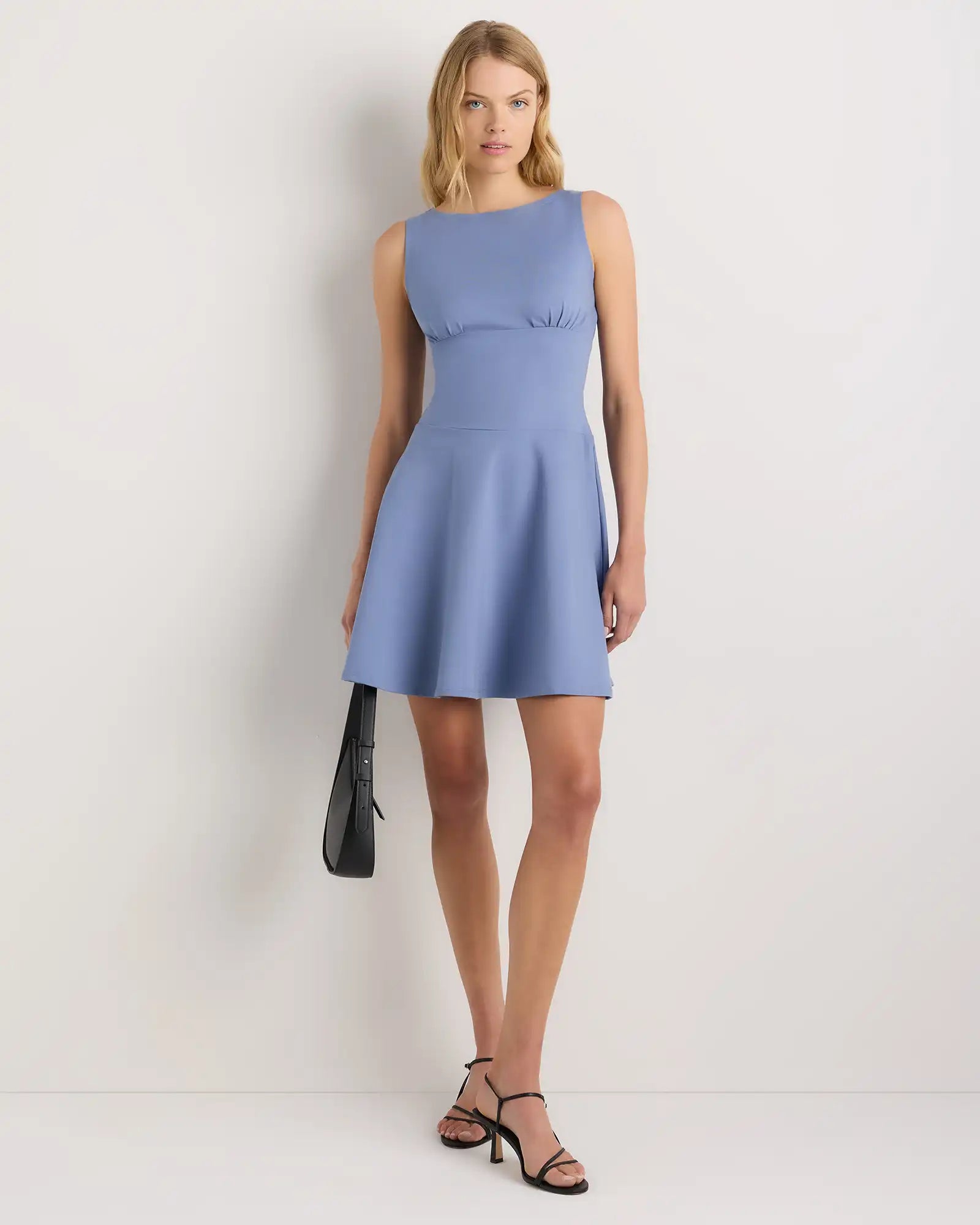 Organic Stretch Jersey Drop Waist Mini Dress