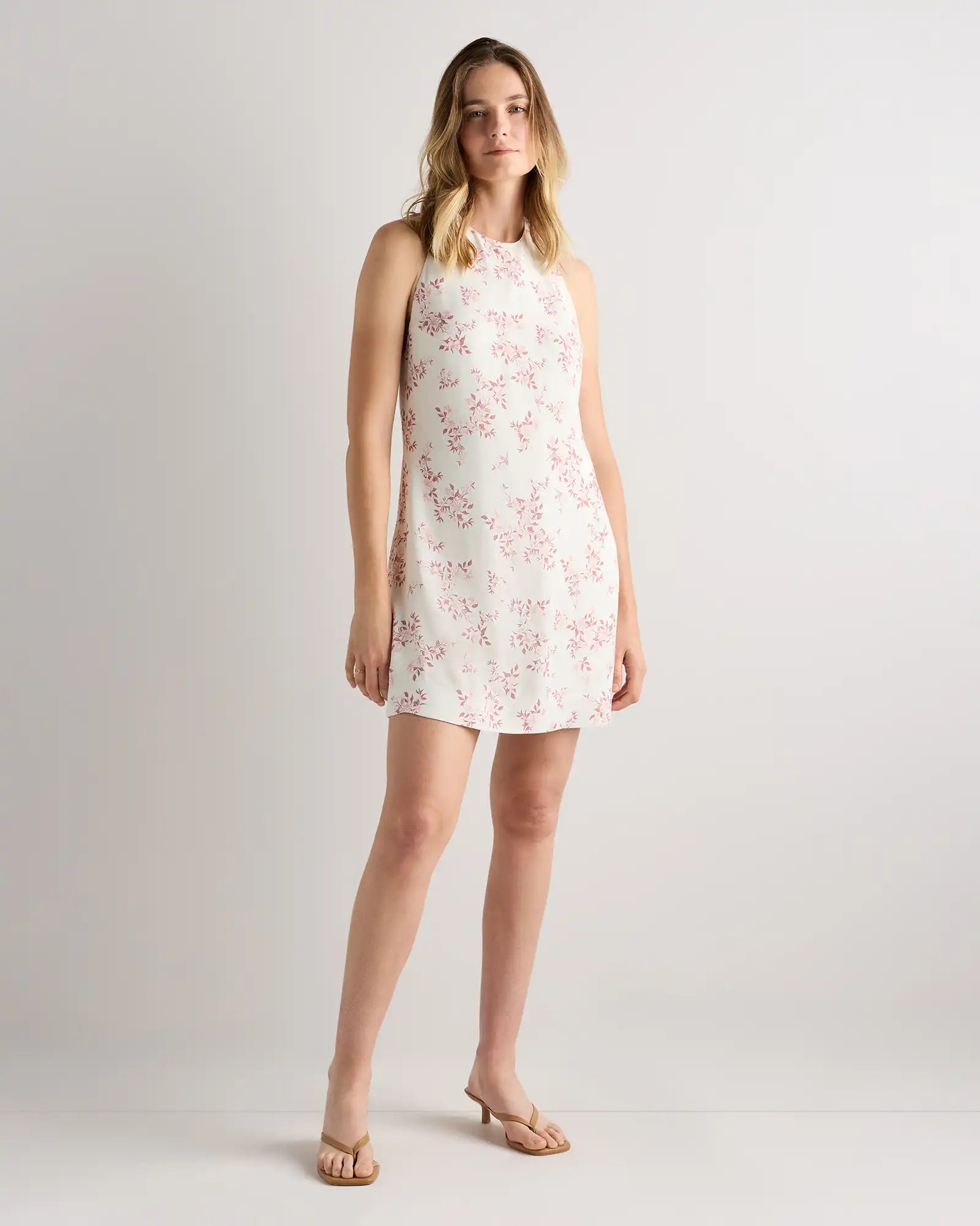 Lightweight Crepe Halter Mini Dress